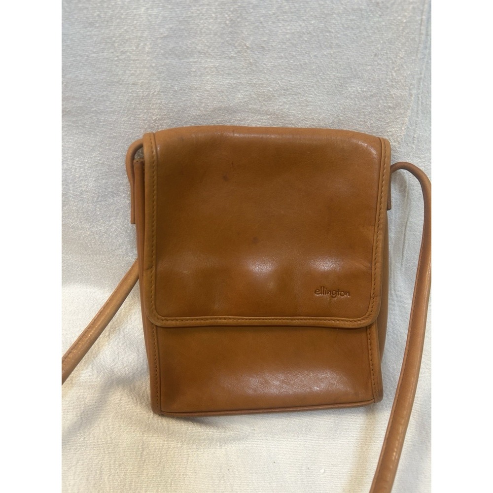 Ellington Leather Crossbody Bag Brown, 8x6x1 1/2